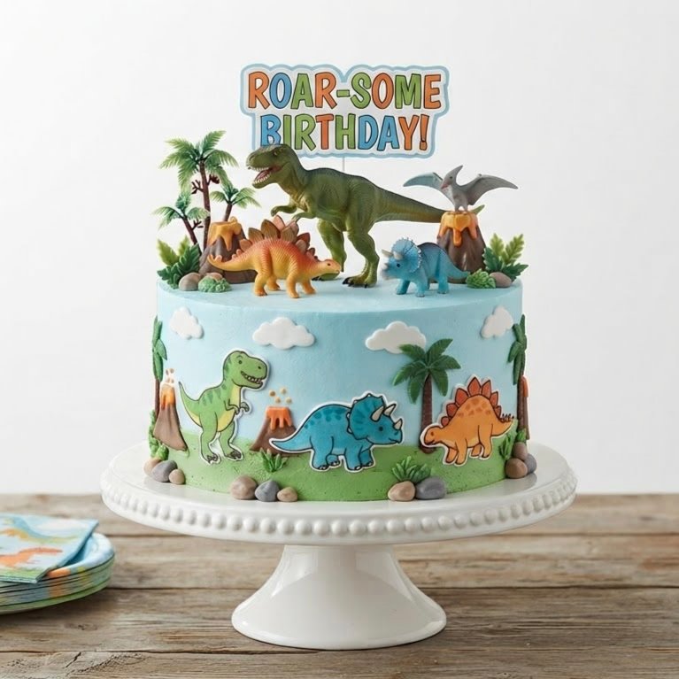 Dinosaur Birthday Cake