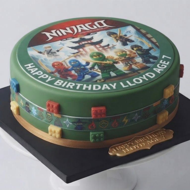 Custom LEGO Ninjago Theme Birthday Cake