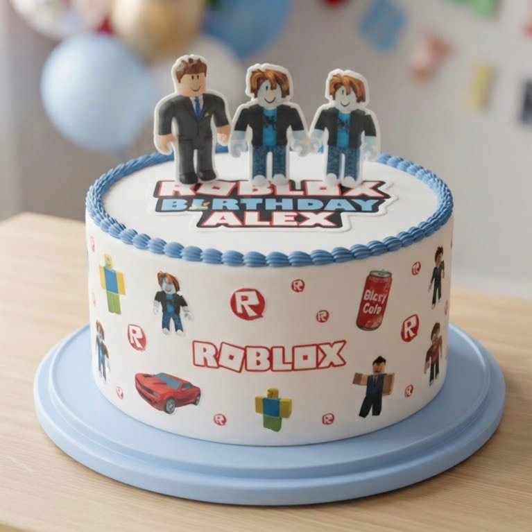 Custom Roblox Birthday Cake